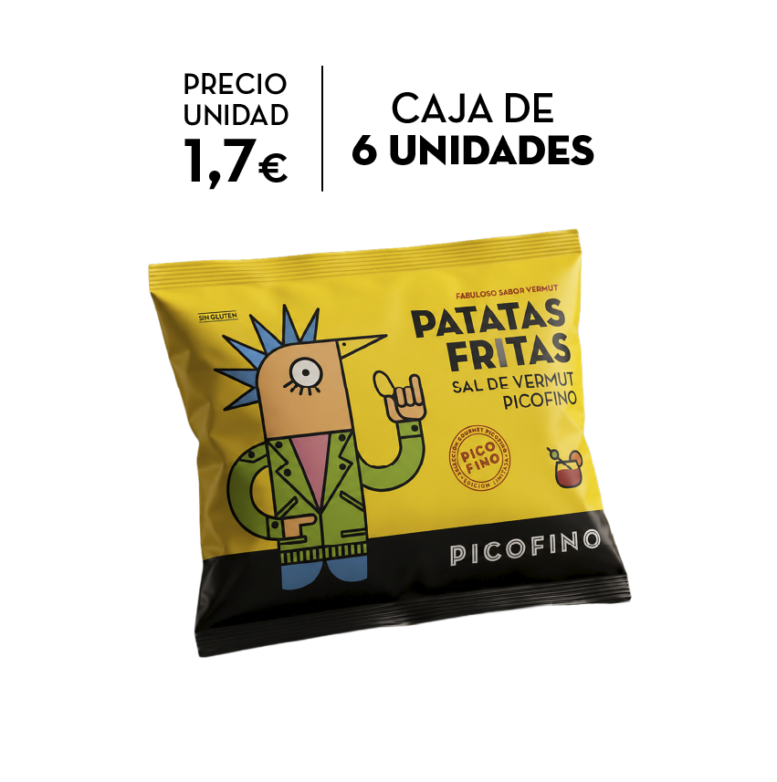 PATATAS FRITAS CON SAL DE VERMUT PICOFINO